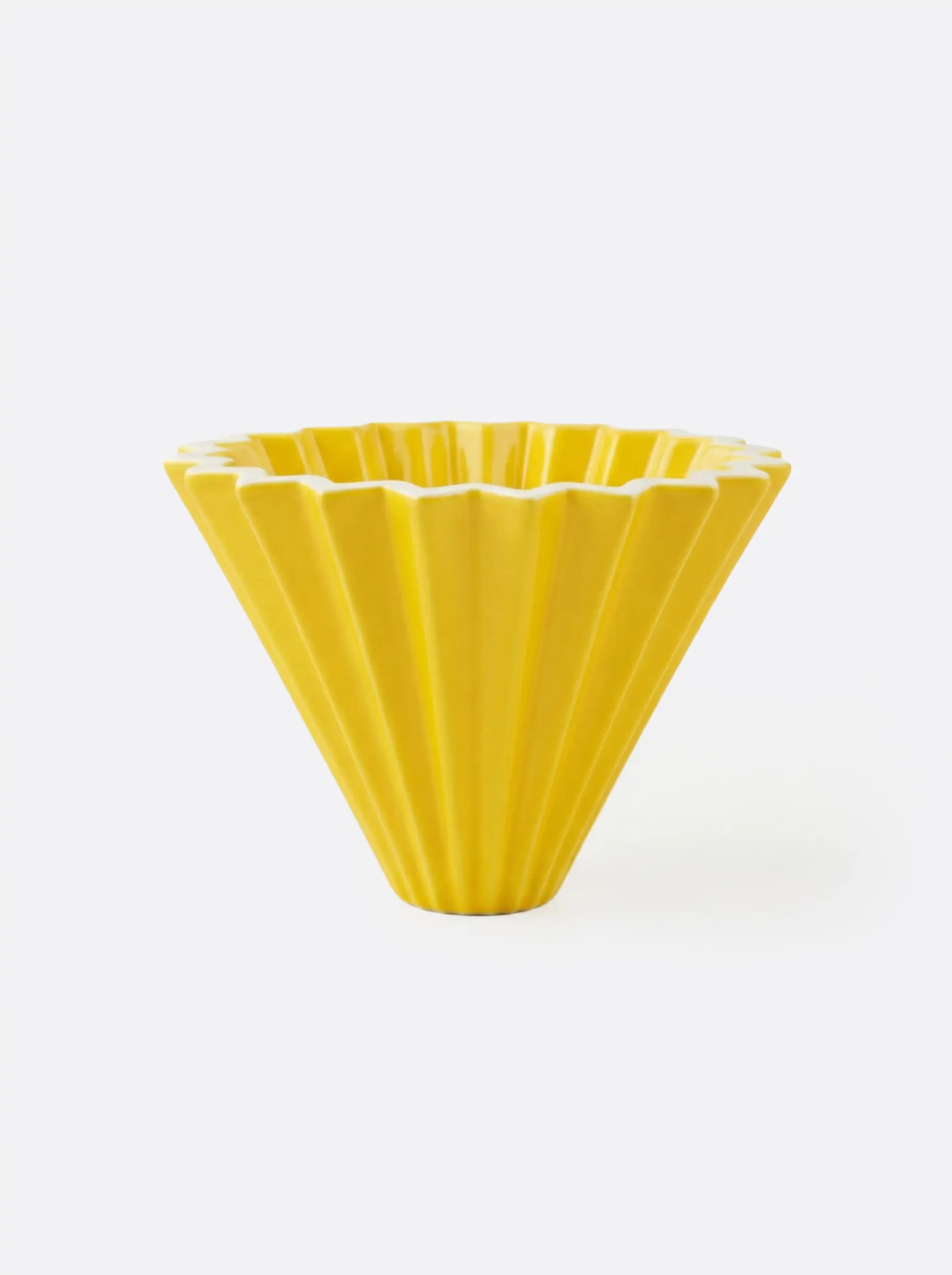 Воронка Agave Yellow Filter Cup Origami для приготовления кофе керамическая на 1-2 чашки — FC017