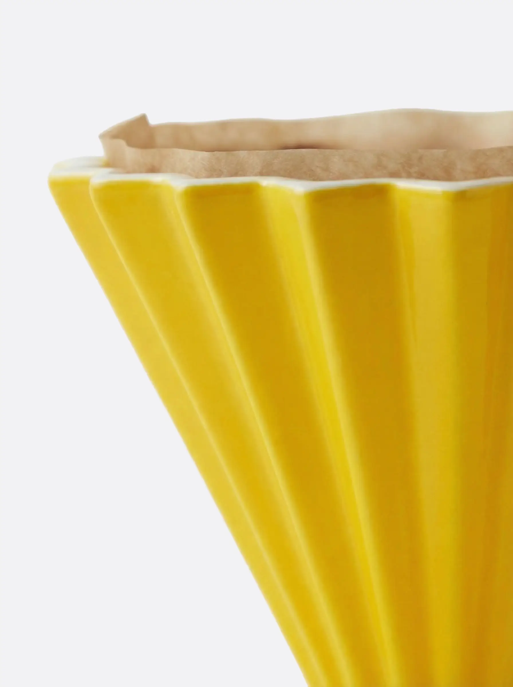 Воронка Agave Yellow Filter Cup Origami для приготовления кофе керамическая на 1-2 чашки — FC017