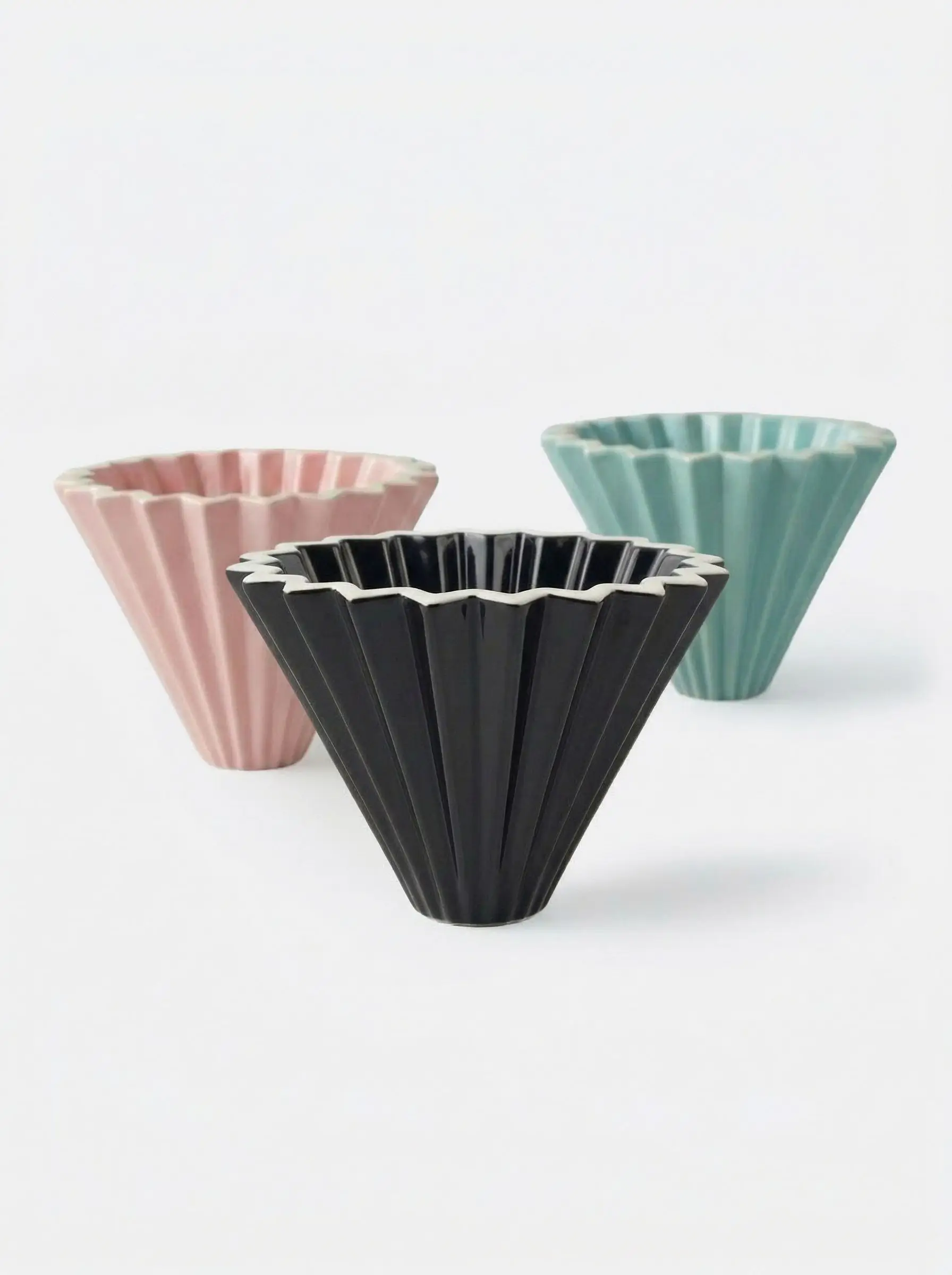 Воронка Agave Black Filter Cup Origami для приготовления кофе керамическая на 1-2 чашки — FC023